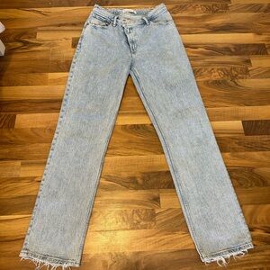 Abercrombie & Fitch Light Blue Size 27 L 90’s Straight Ultra-High Rise